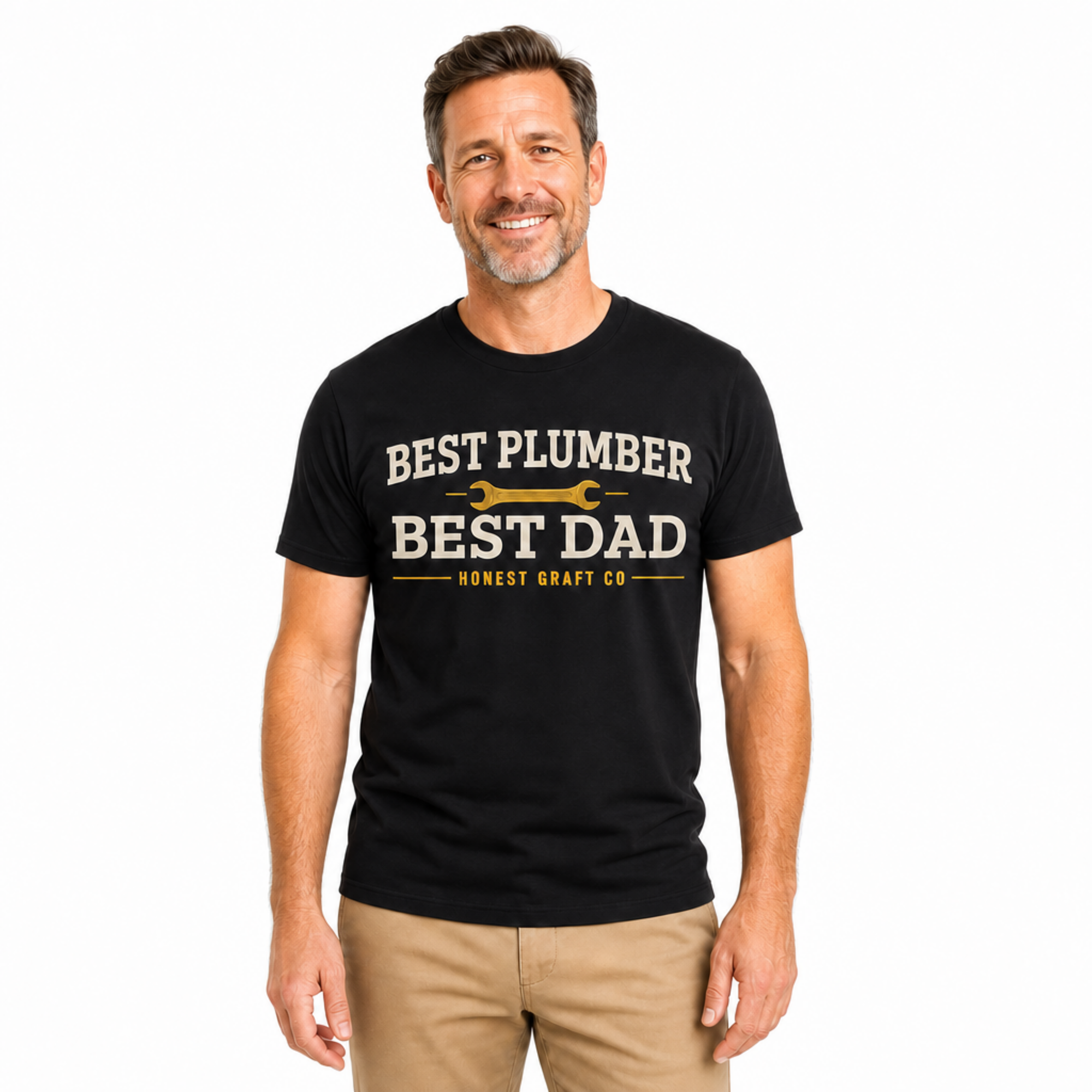 Best Plumber, Best Dad T-Shirt — Gift for Plumbers