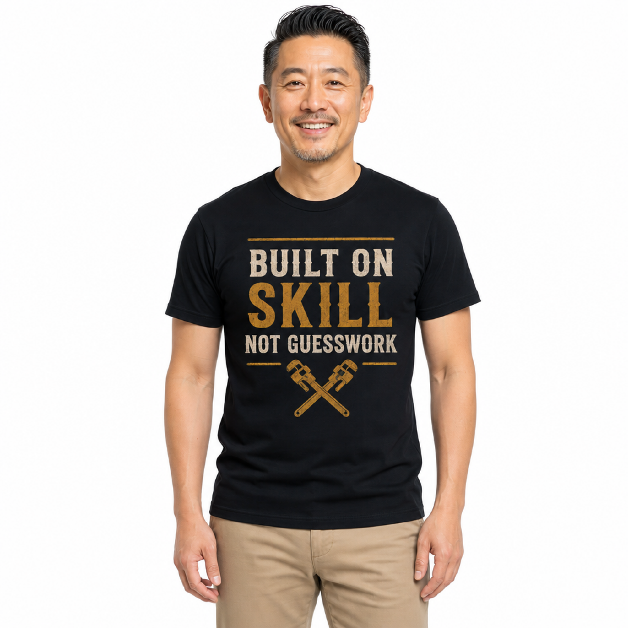 Built on Skill - Plumber Edition - Heavyweight T-Shirt