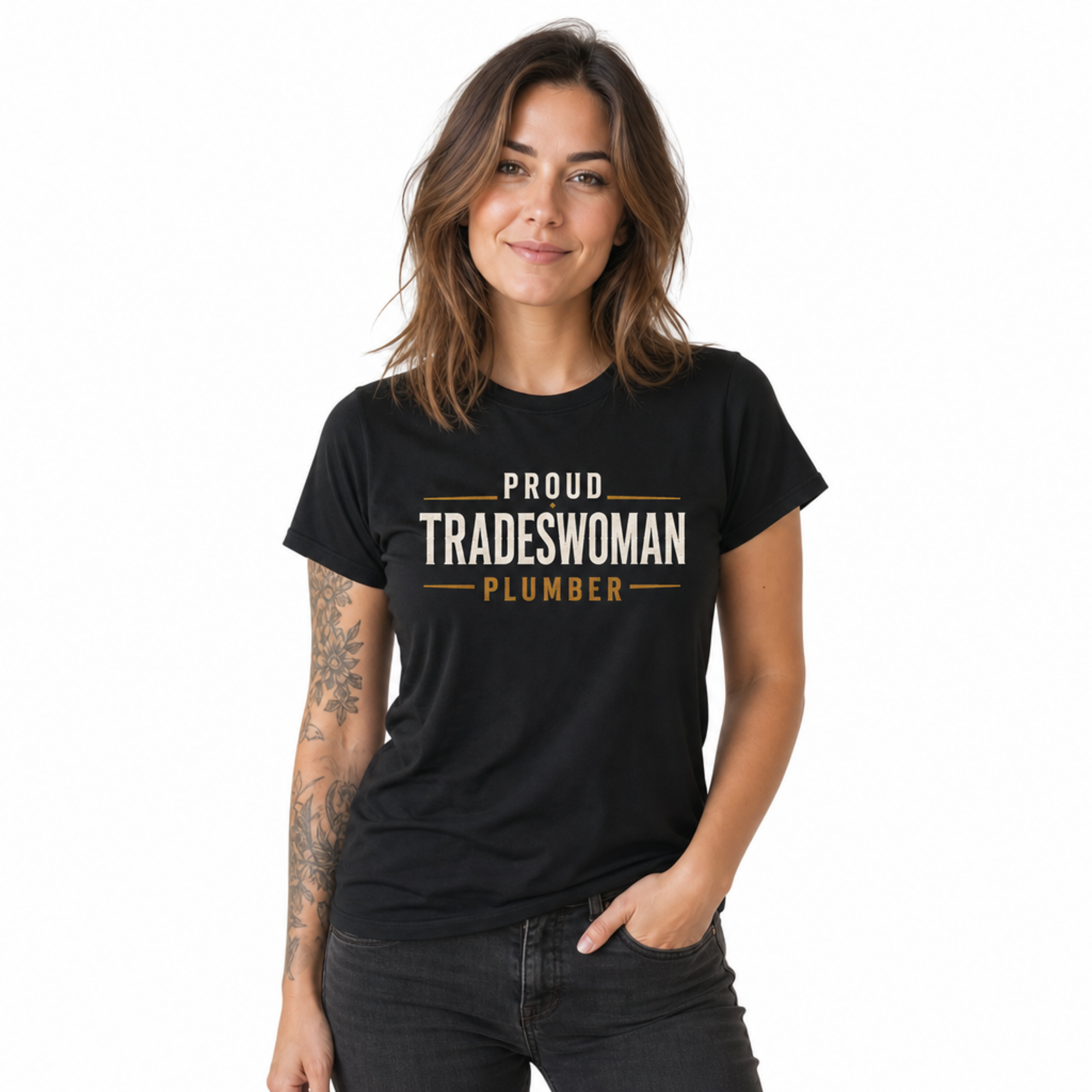 Proud Tradeswoman - Plumber Edition - Heavyweight T-Shirt