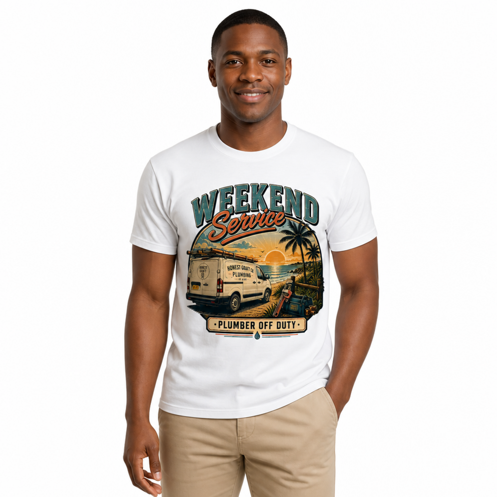 Weekend Service Plumber T-Shirt – Plumber Off Duty Tee